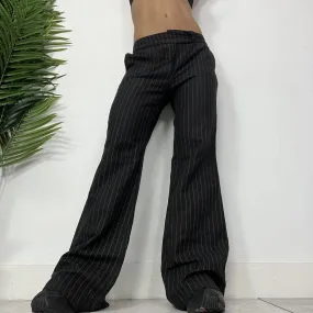 90s Linen Pinstripe Suit Pants
