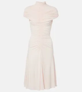 Alaia Ruched jersey midi dress
