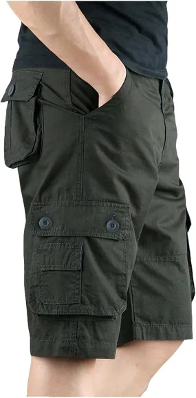 Cargo Shorts for Men Relaxed Fit Mens Shorts Big and Tall Casual Athletic Hiking Pants Mens Cargo Shorts with 6 Pockets