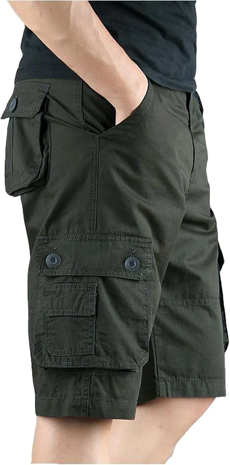 Cargo Shorts for Men Relaxed Fit Mens Shorts Big and Tall Casual Athletic Hiking Pants Mens Cargo Shorts with 6 Pockets