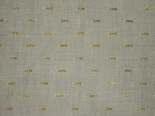 Cotton organdy floral printed fabric Yellow Color