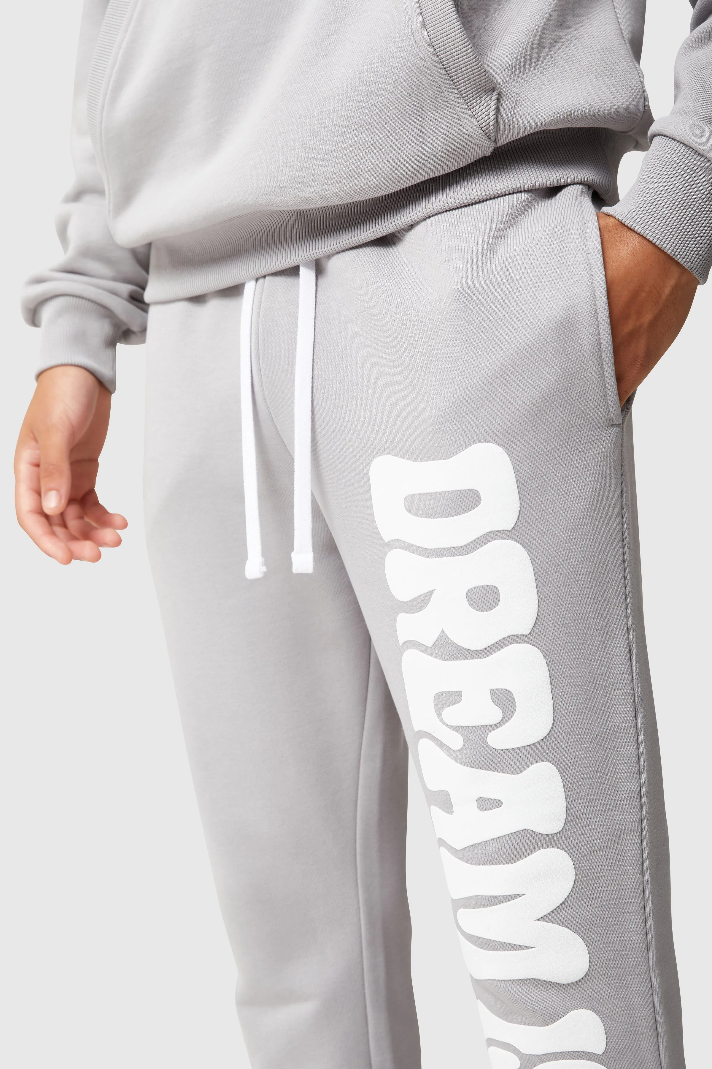 Dream Is Free Flared Jogger - Grey