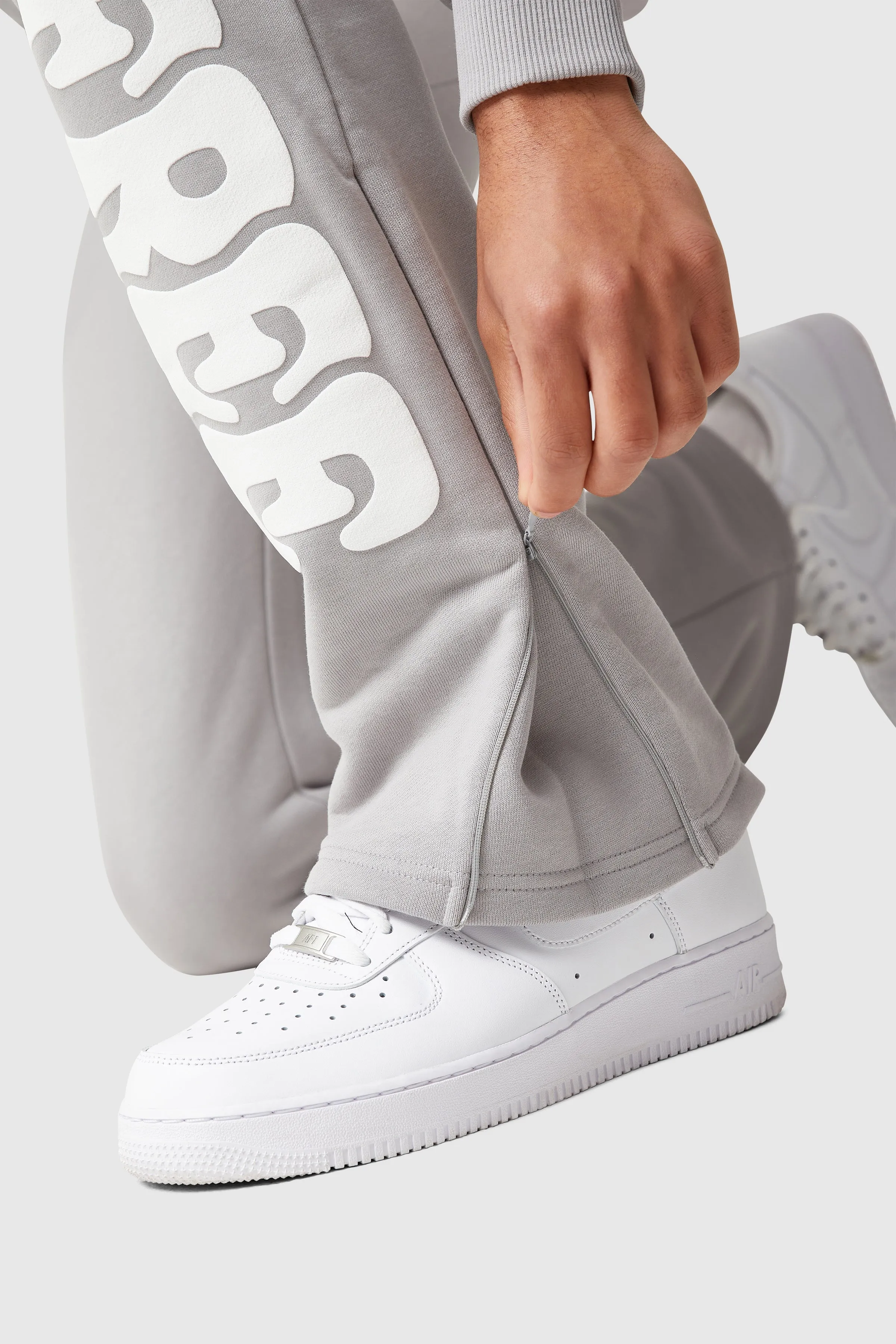 Dream Is Free Flared Jogger - Grey