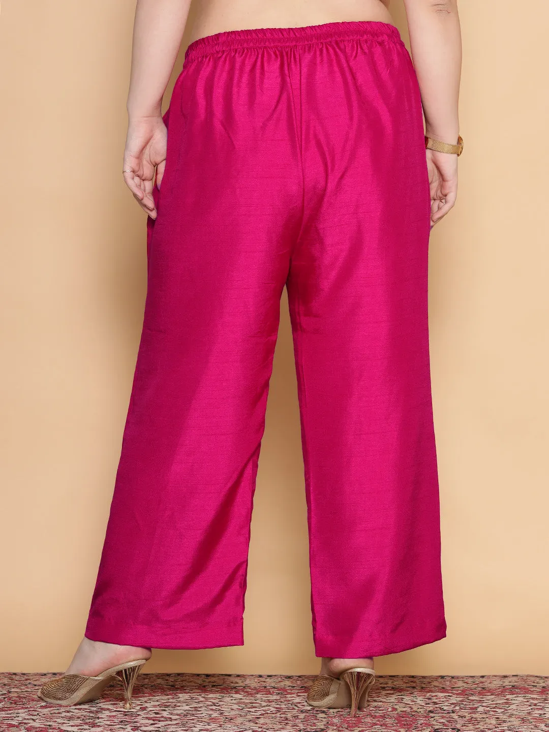 Magenta Silk Palazzo