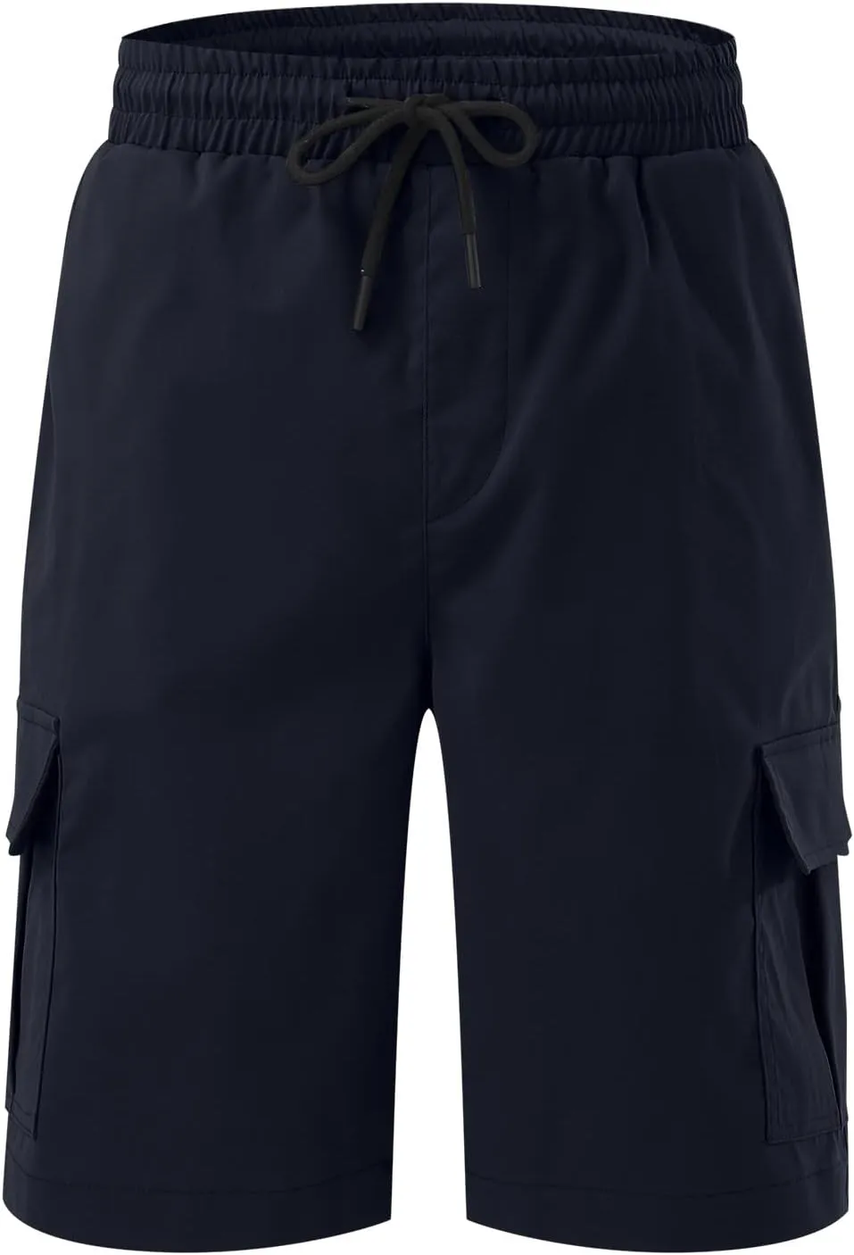 Mens Casual Twill Cargo Shorts Cotton Drawstring Classic Cargo Stretch Short with 6 Pockets Cargo Shorts Drawstring Shorts