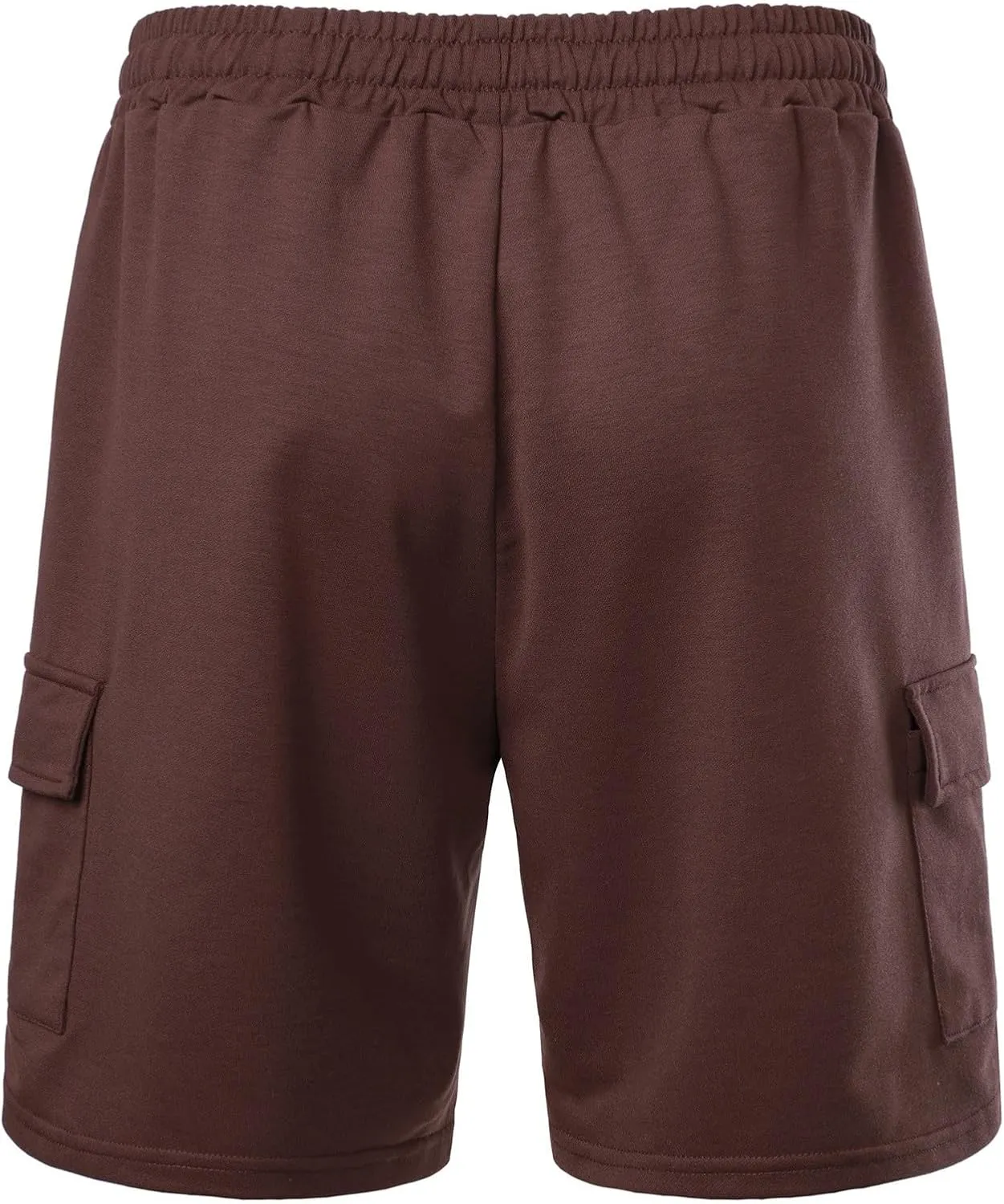 Men's Linen Bermuda Shorts Casual Elastic Waist Loose Fit Summer Knee Length Beach Short with Pockets Lounge Pants
