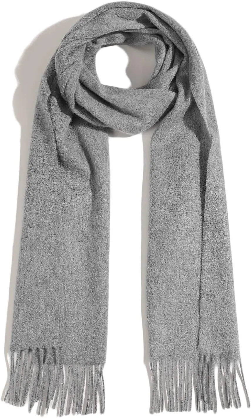 Pure Cashmere Scarf for Men Women Warm Winter Scarves, Fringed Edges Scarf, Multi-Color Gift …