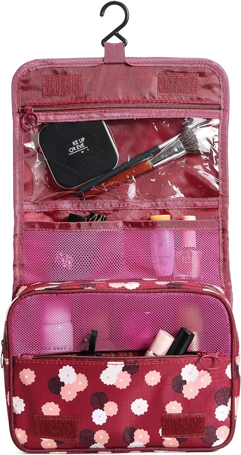 Sechunk Waterproof Travel Toiletry Bags Hanging Multi-function Cosmetic Bag Makeup Bag for Women