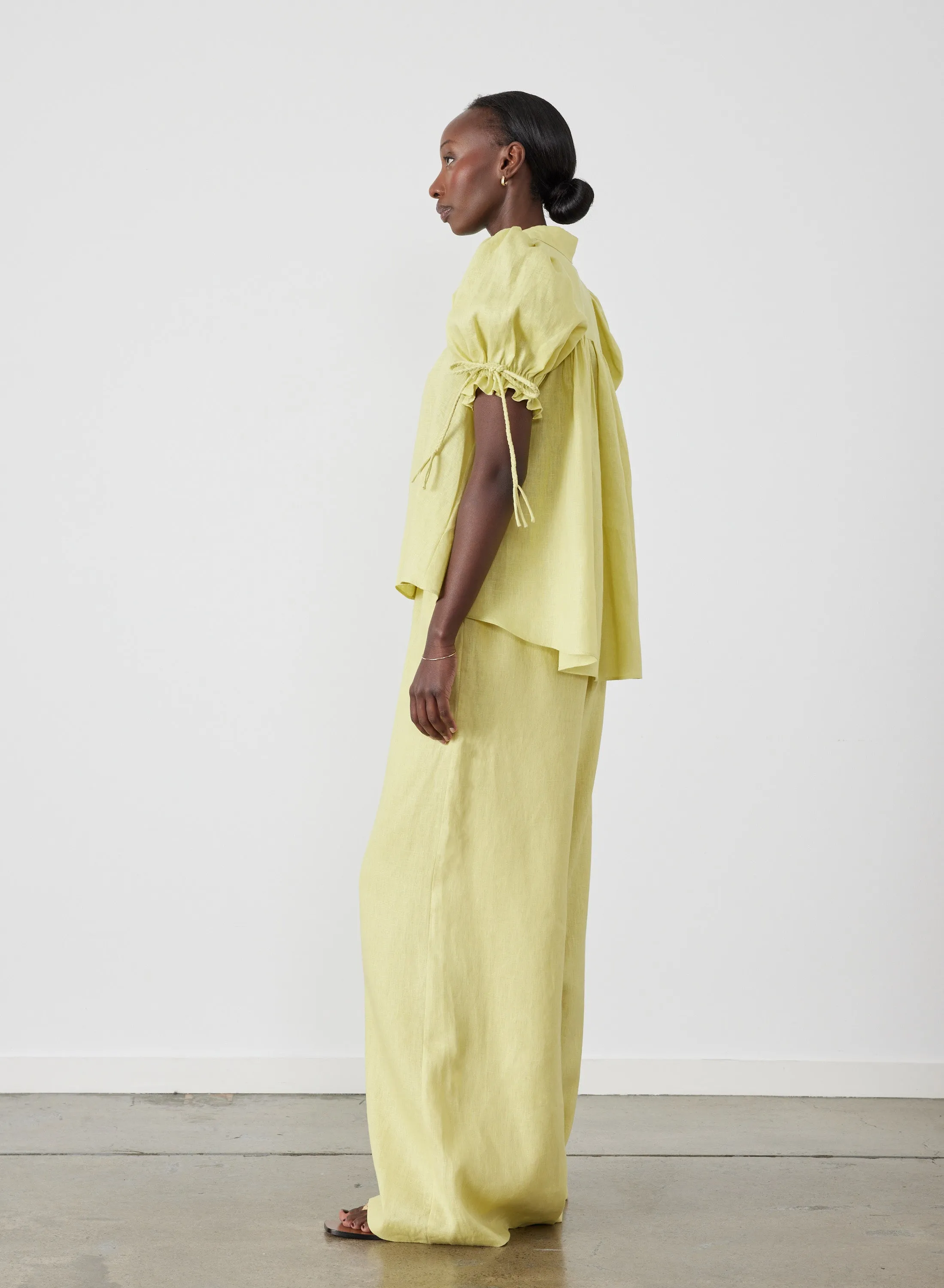 Sophia Linen Palazzo Pant | Zinnia