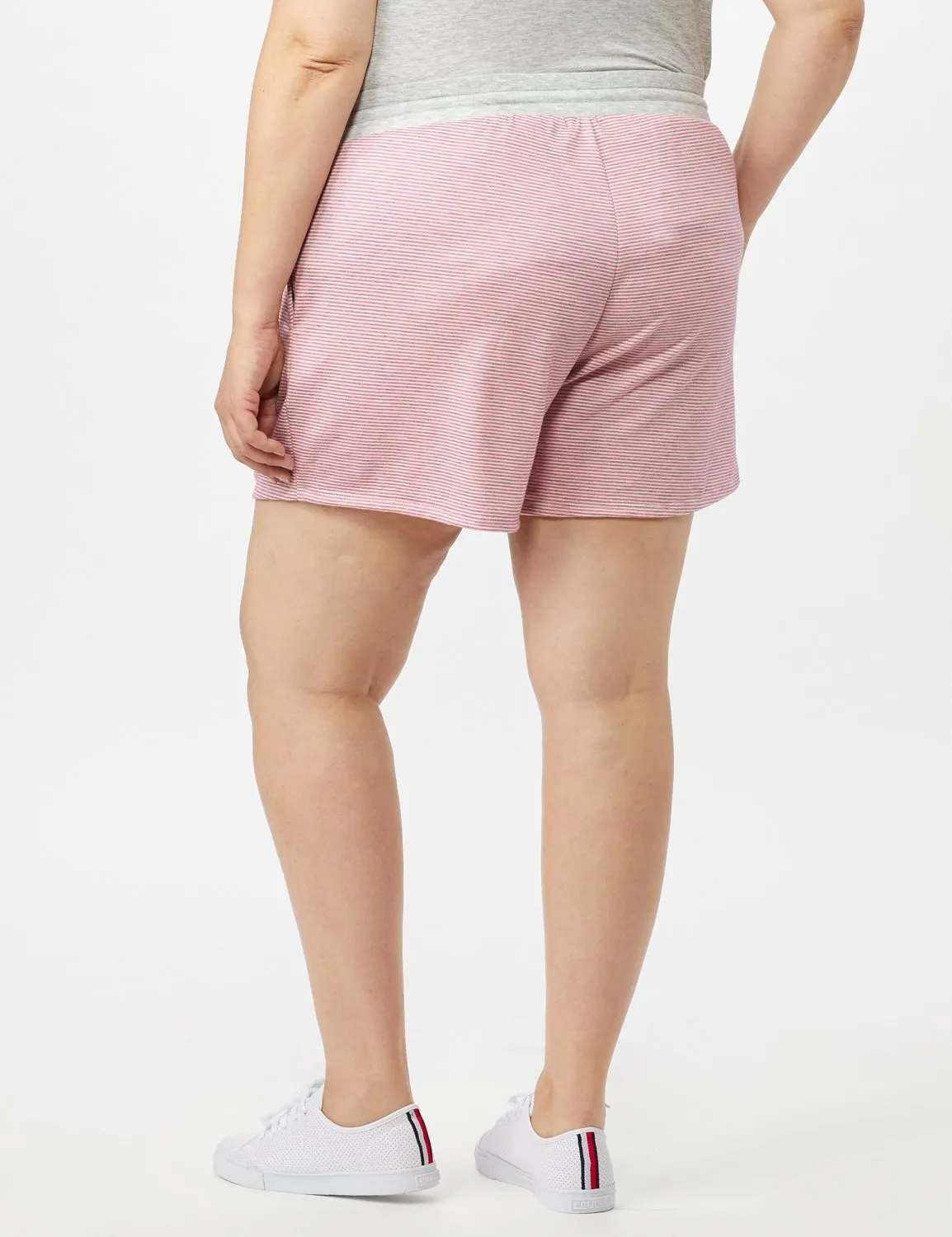 Stripe Drawstring Knit Short