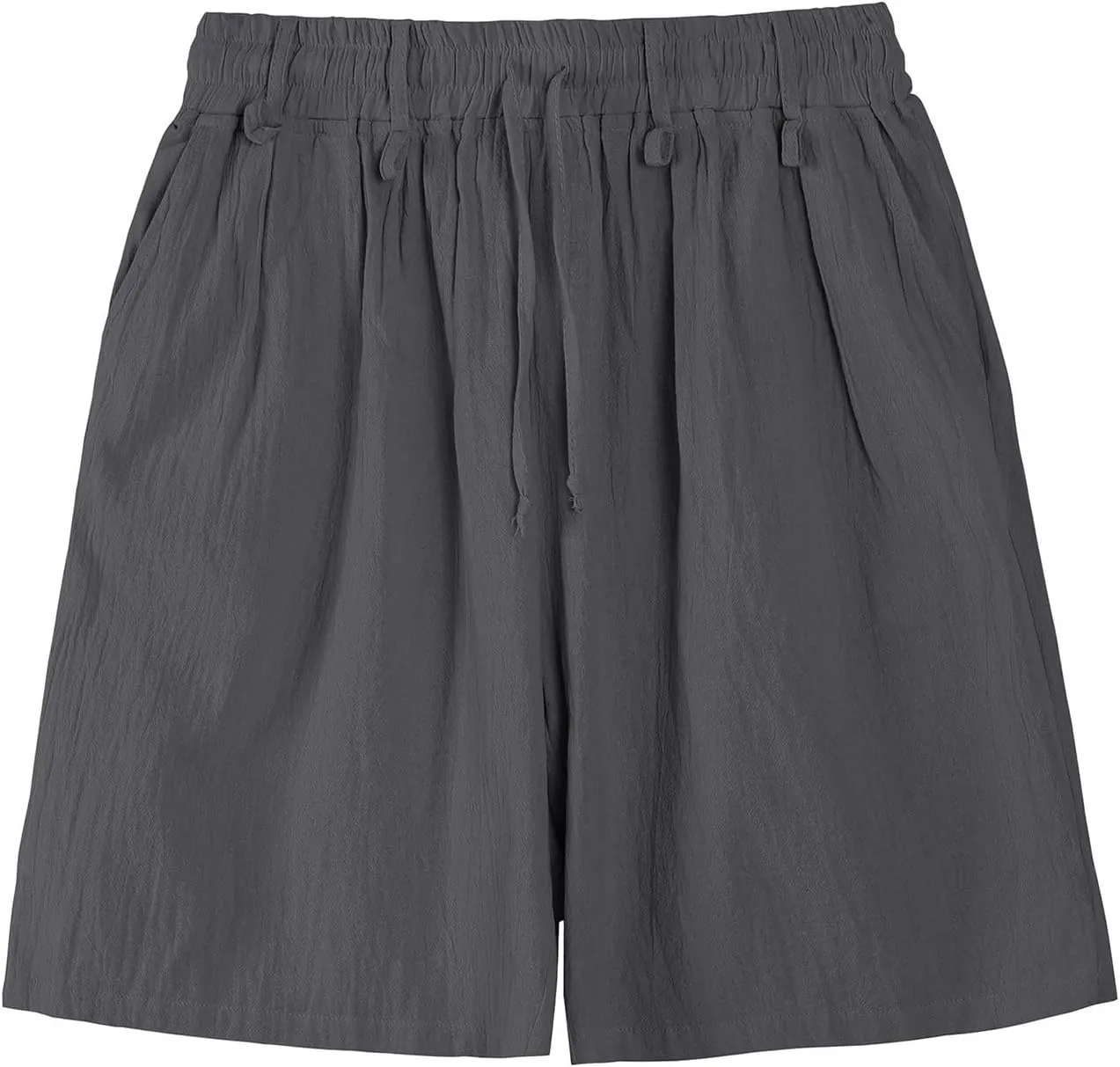 Sweatpants Shorts for Men Solid Color Pure Smooth Short Pants Lightweight Baggy Casual Lounge Cropped Pant