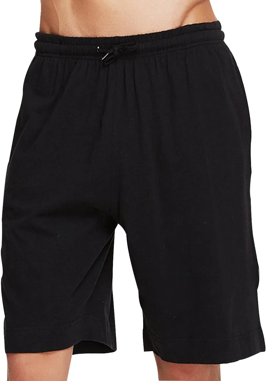 Trendy XU Mens Summer Cotton Sleepwear Shorts with Pockets Pajamas Shorts