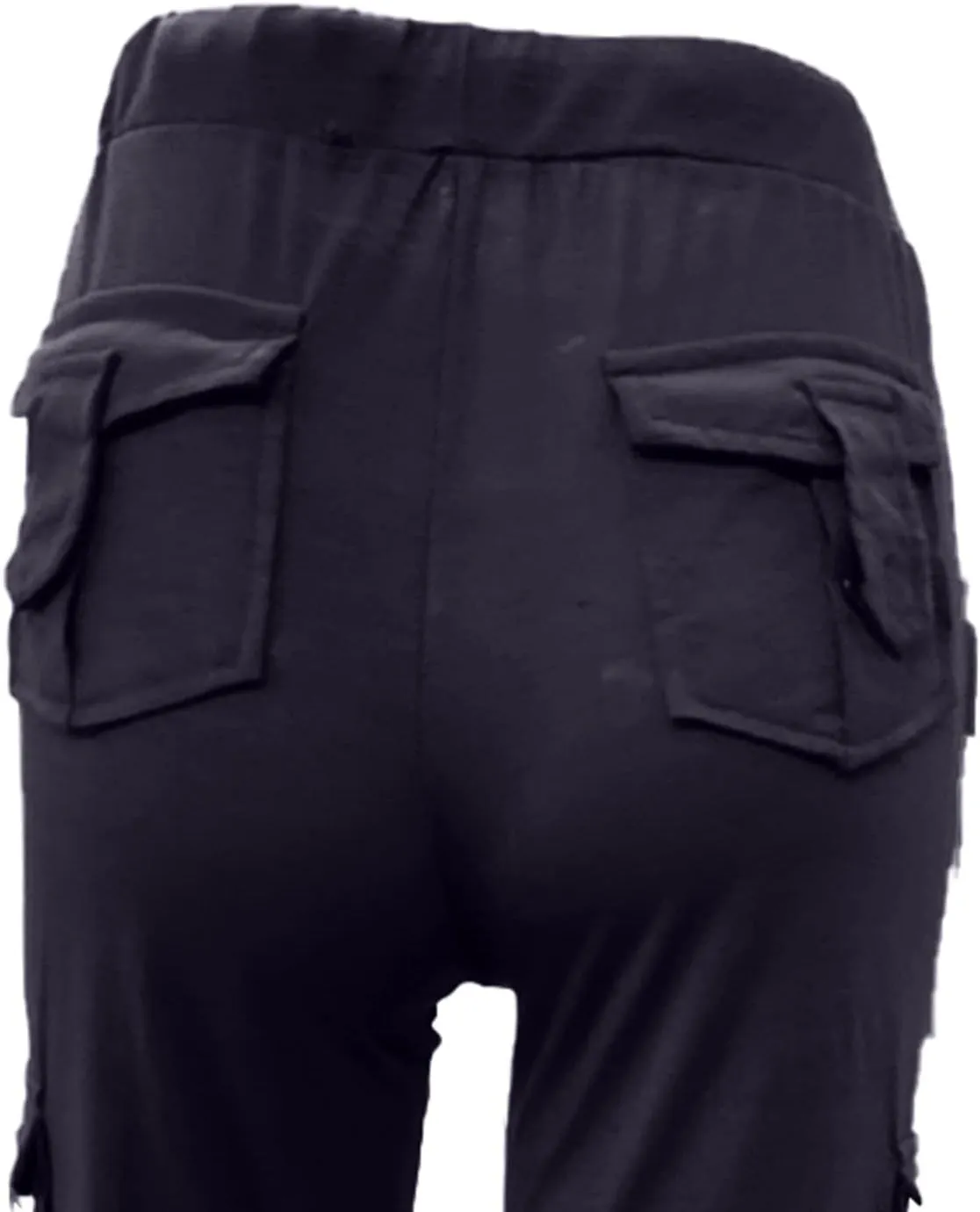 Wide Leg Yoga Pants with Cargo Pockets for Women High Waisted Bootcut Gym Workout Pants Stretchy Plus Size Cargo Pants